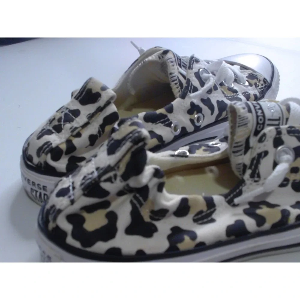 Converse Chuck Taylor AllStar Shoreline Leopard Print SlipOn Sneakers 7.5 Womens - Picture 8 of 9